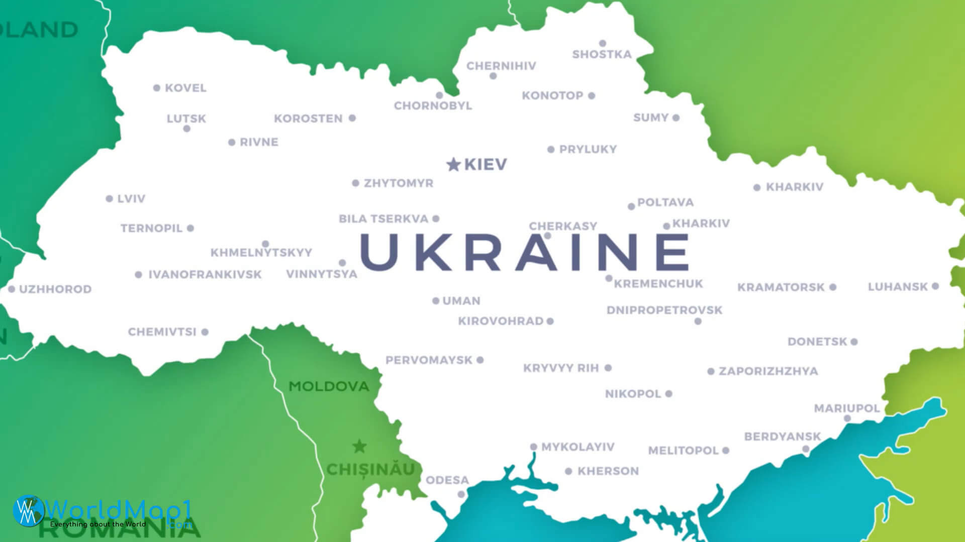 Mariupol Karte der Ukraine
